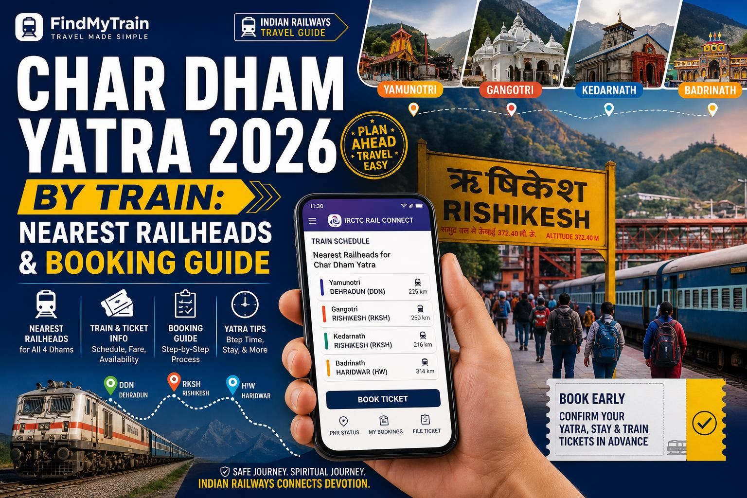 Char Dham Yatra 2026 Train Travel Guide & Booking Info