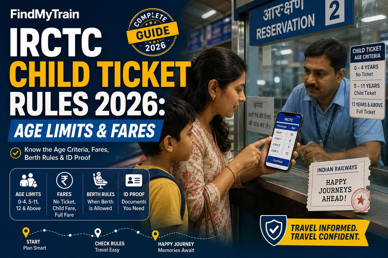 IRCTC Child Ticket Rules - Age Limits and Fares Explained