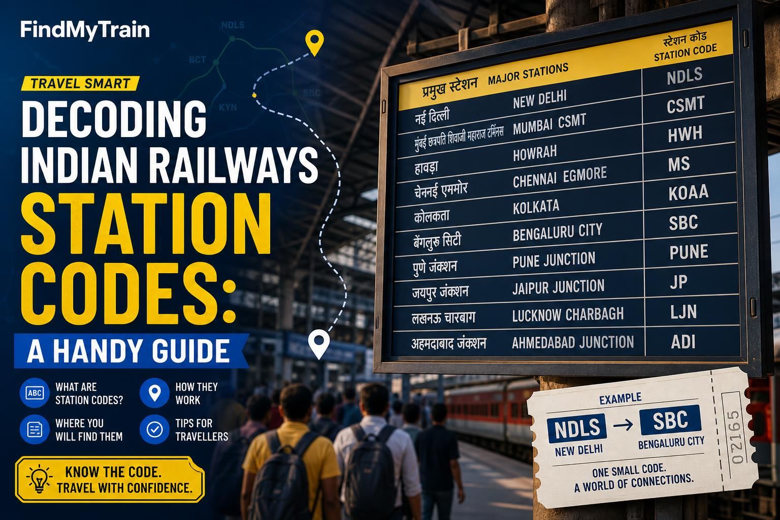 Decoding Indian Railways Station Codes: A Handy Guide