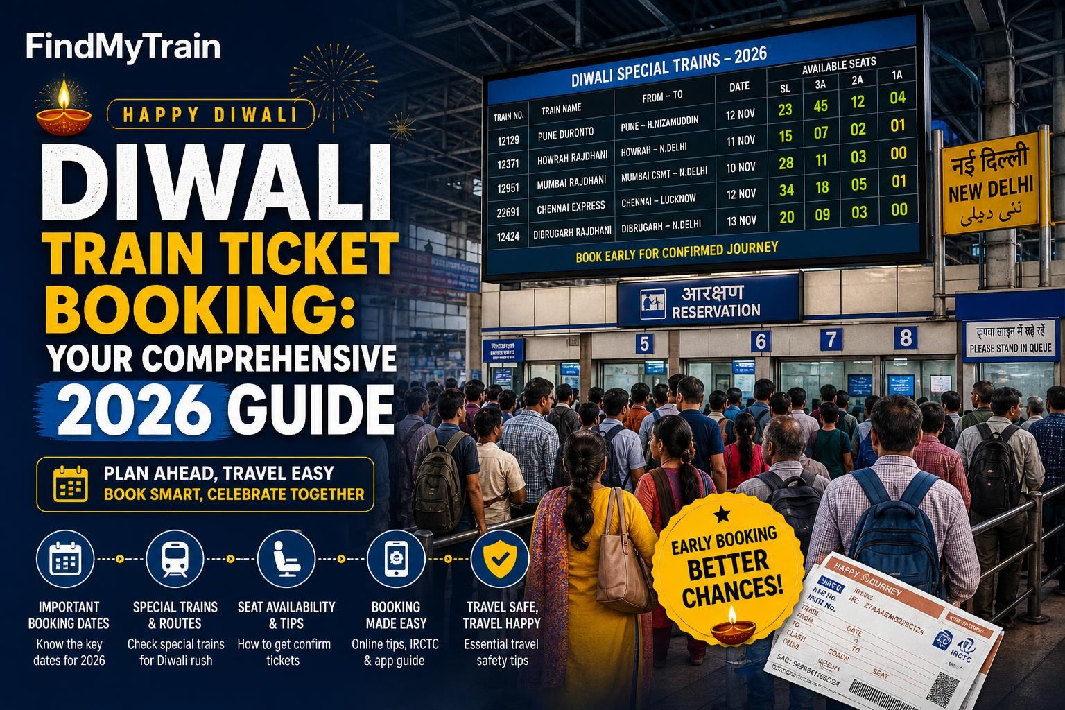 Diwali Train Ticket Booking: Your Comprehensive 2026 Guide