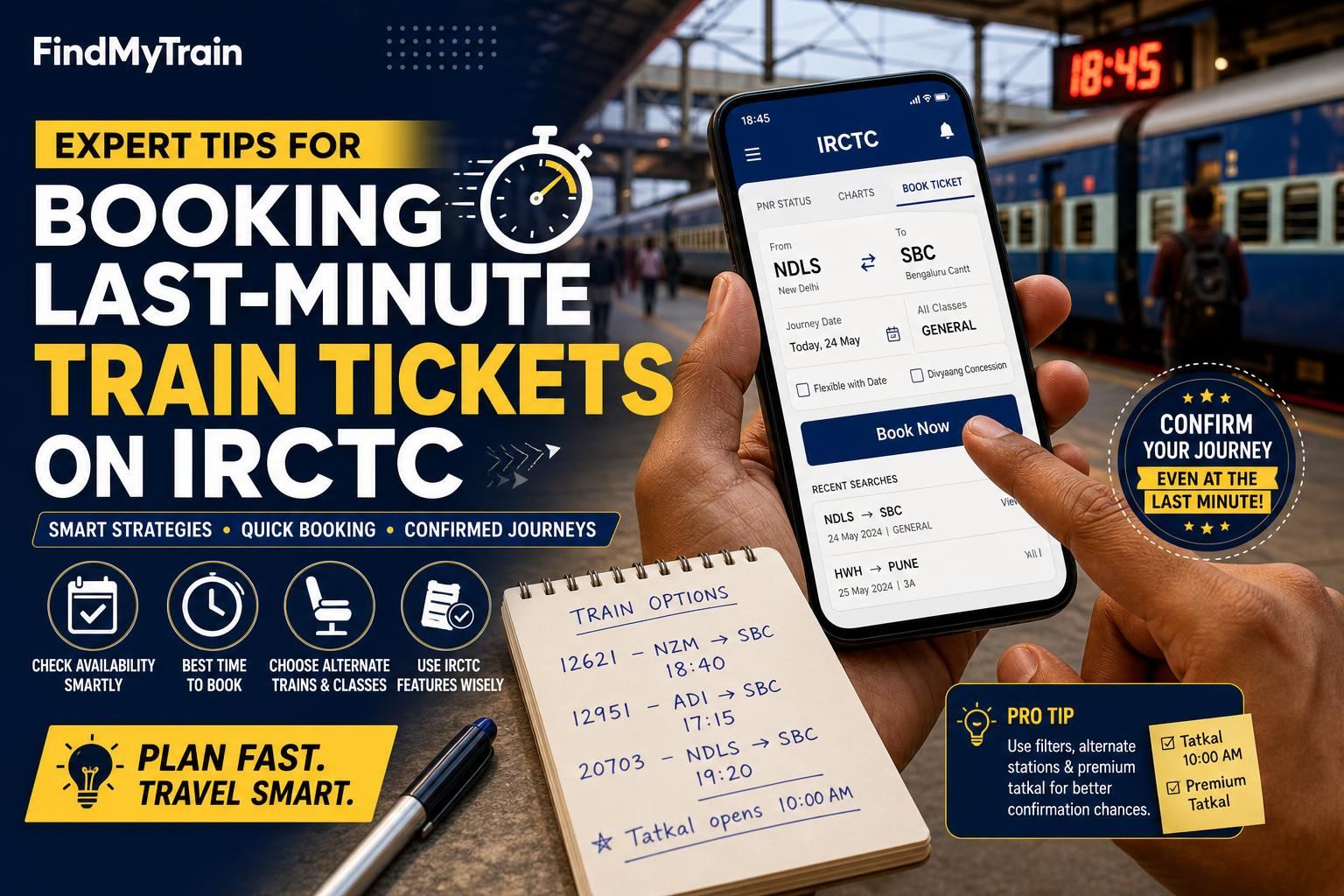 Expert Tips for Booking Last-Minute Train Tickets on IRCTC