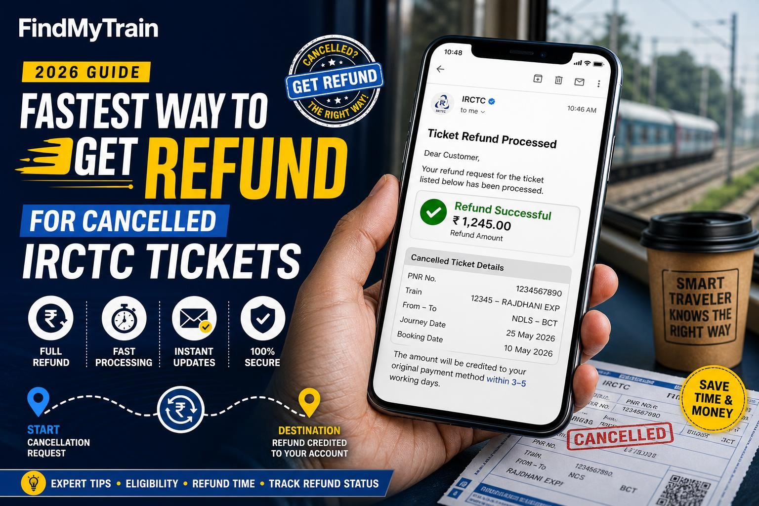 Fastest Way to Get Refund for Cancelled IRCTC Tickets (2026 Guide)