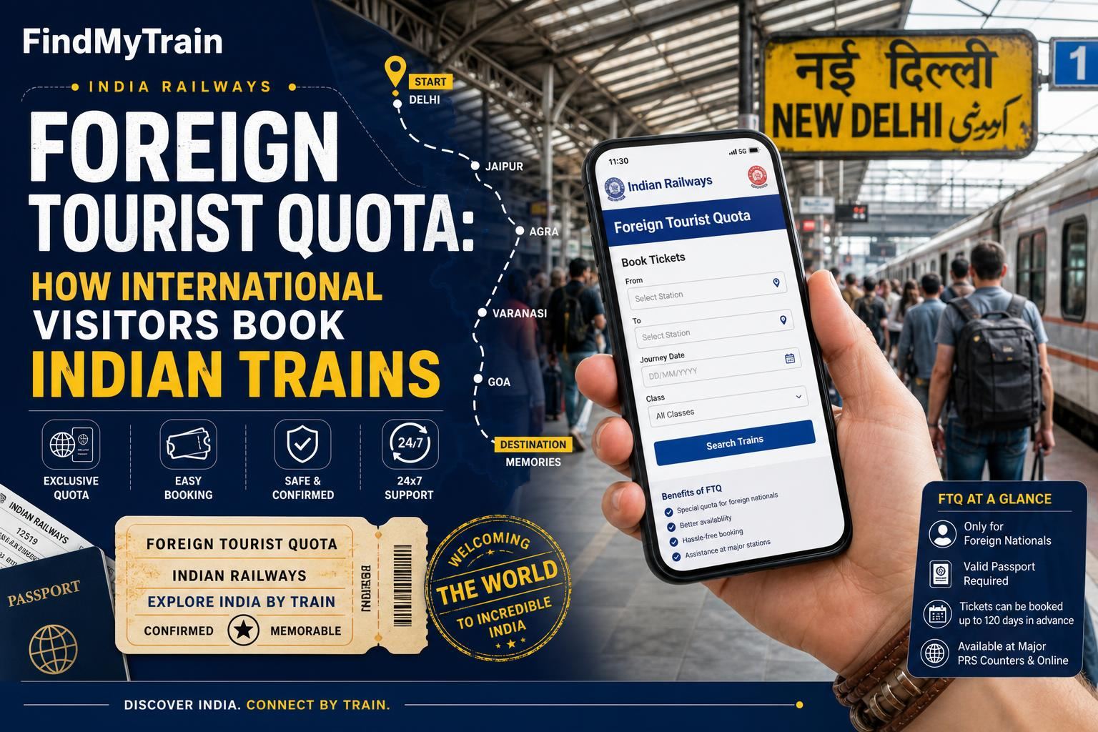 Foreign Tourist Quota: How International Visitors Book Indian Trains