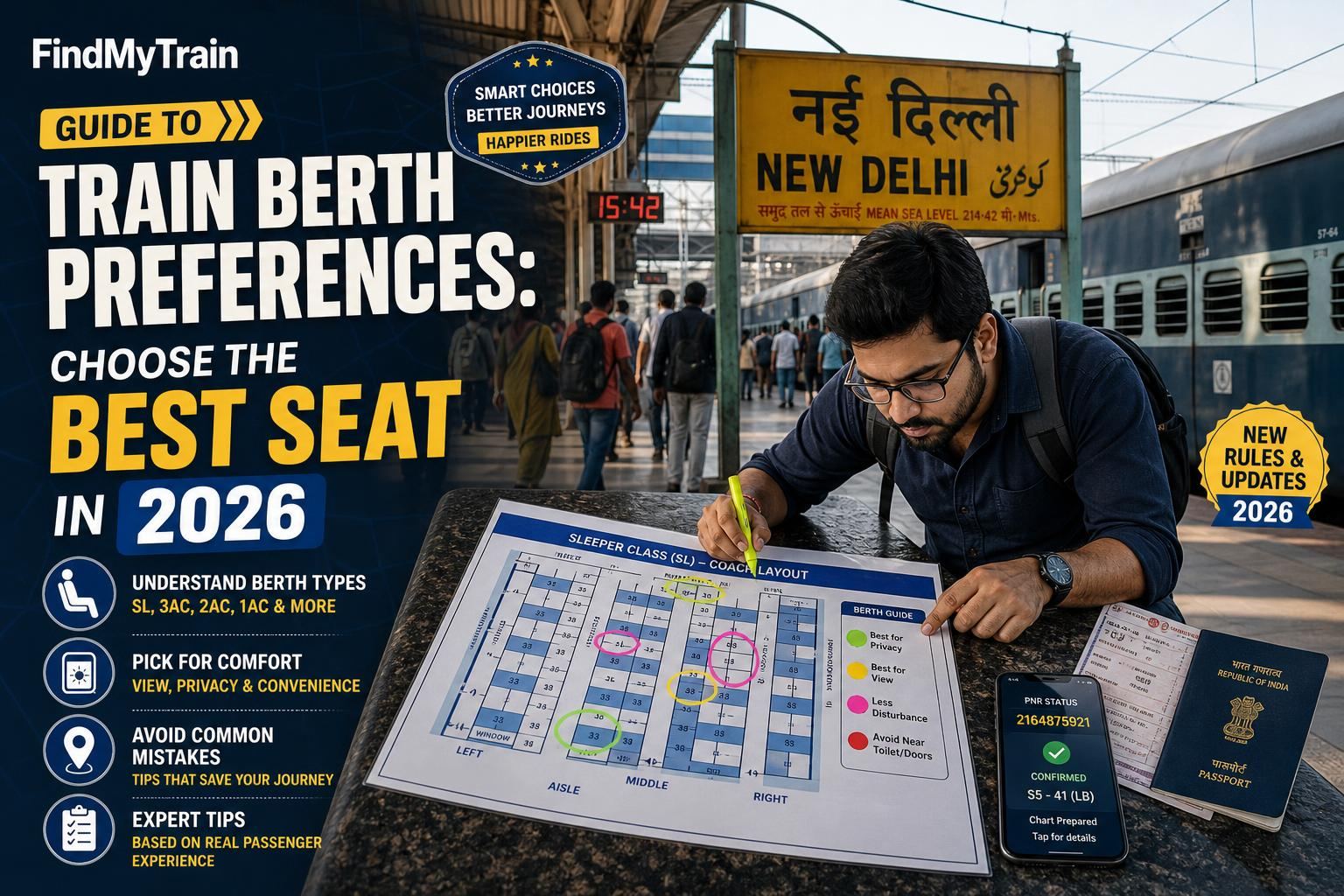 Guide to Train Berth Preferences: Choose the Best Seat in 2026