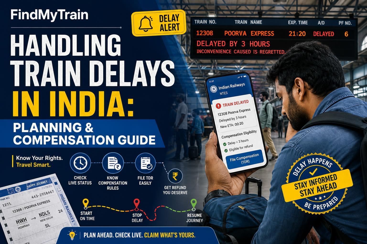 Handling Train Delays in India: Planning & Compensation Guide