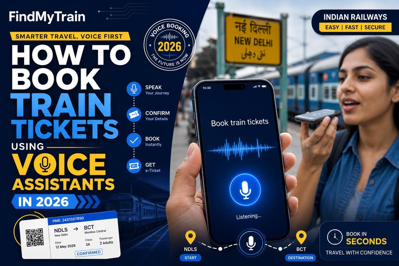 How to Book Train Tickets Using Voice Assistants in 2026