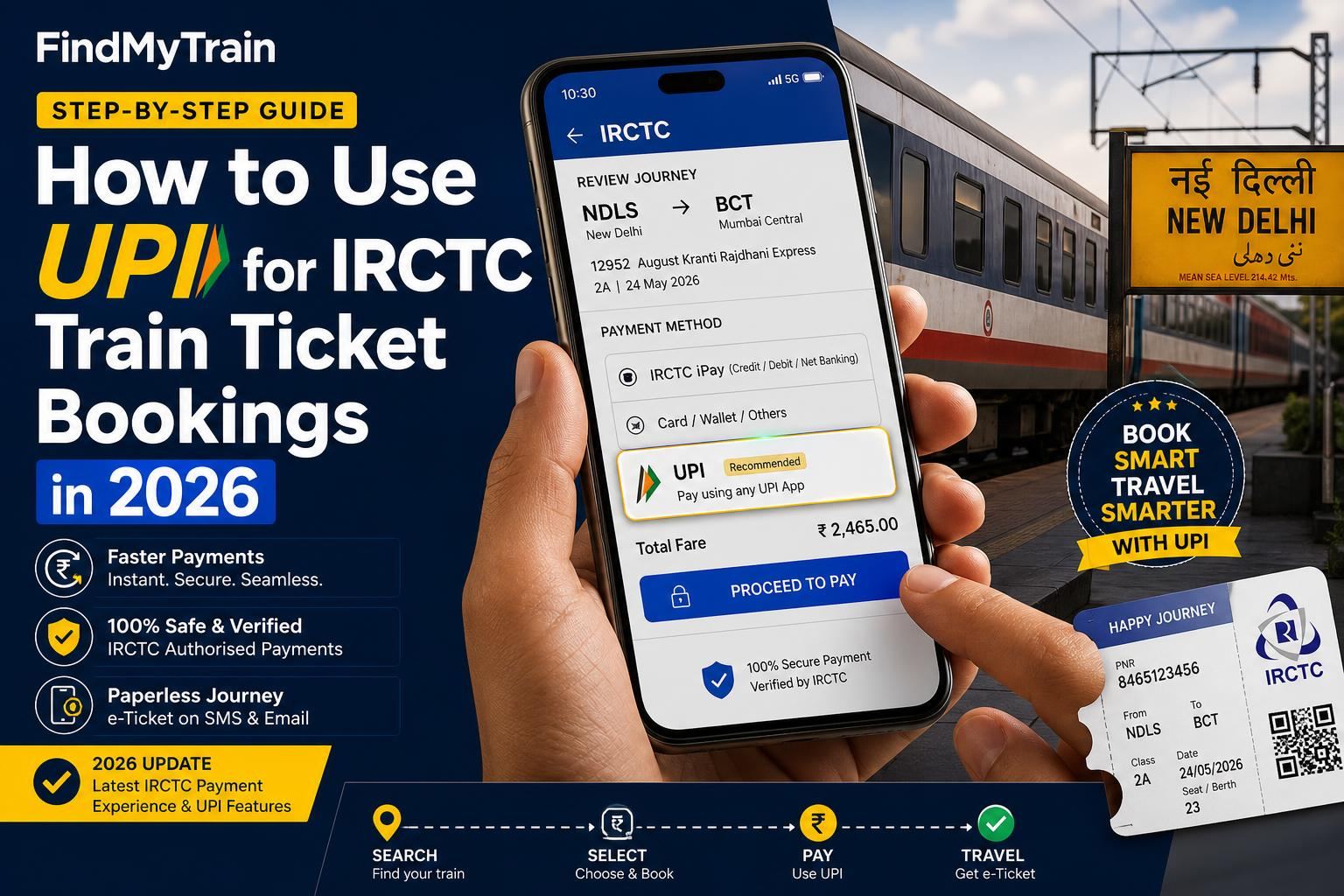 How to Use UPI for IRCTC Train Ticket Bookings in 2026