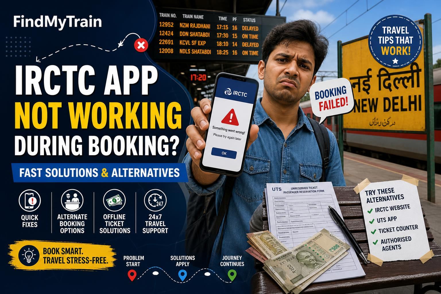 IRCTC App Not Working During Booking? Fast Solutions & Alternatives