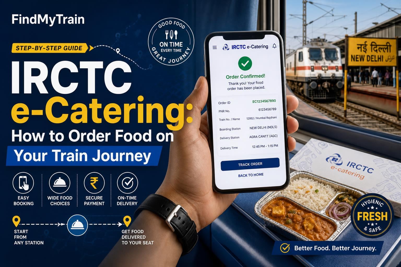 IRCTC e-Catering - How to Order Food on Your Train Journey
