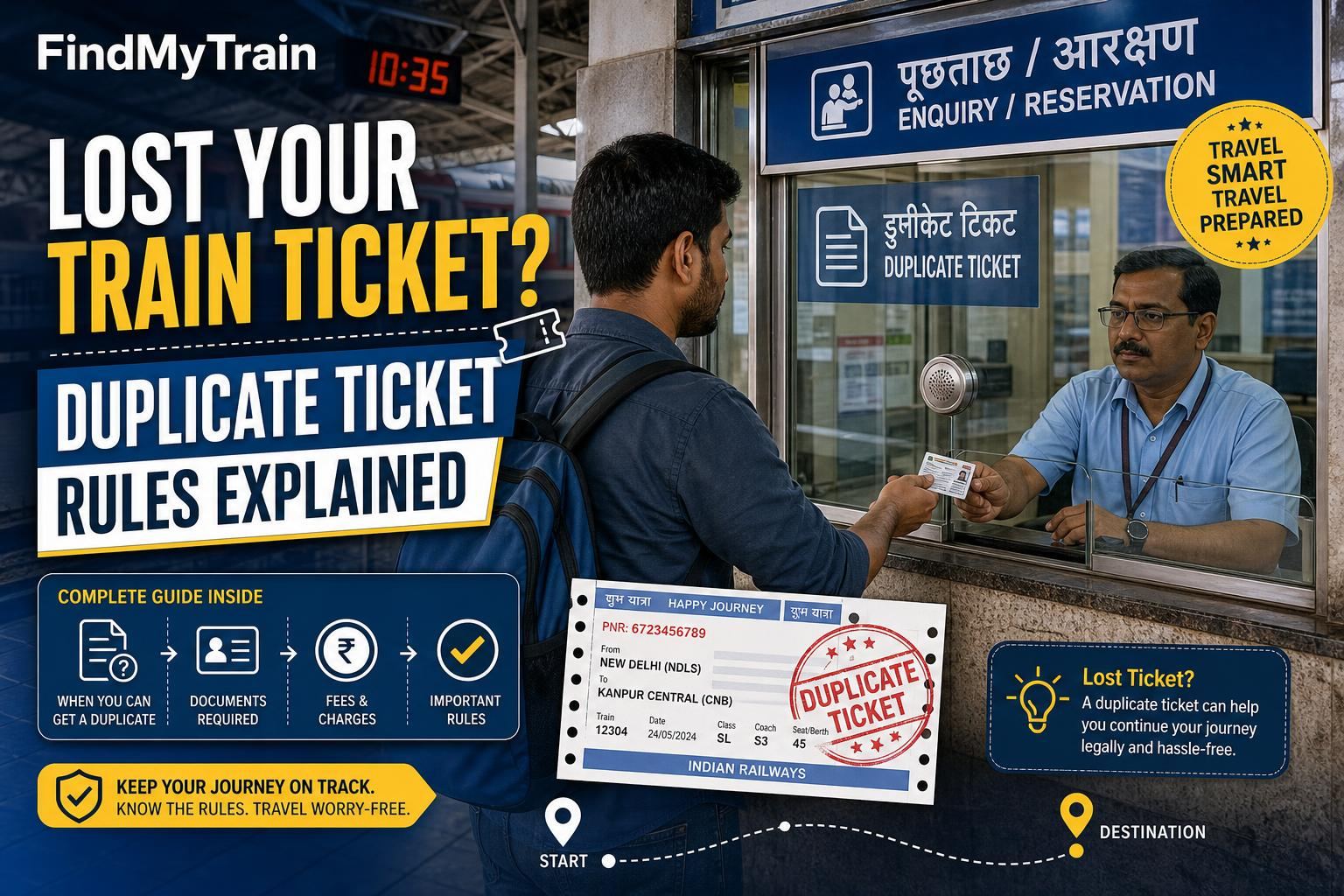 Lost Train Ticket - Duplicate Ticket Rules and Process