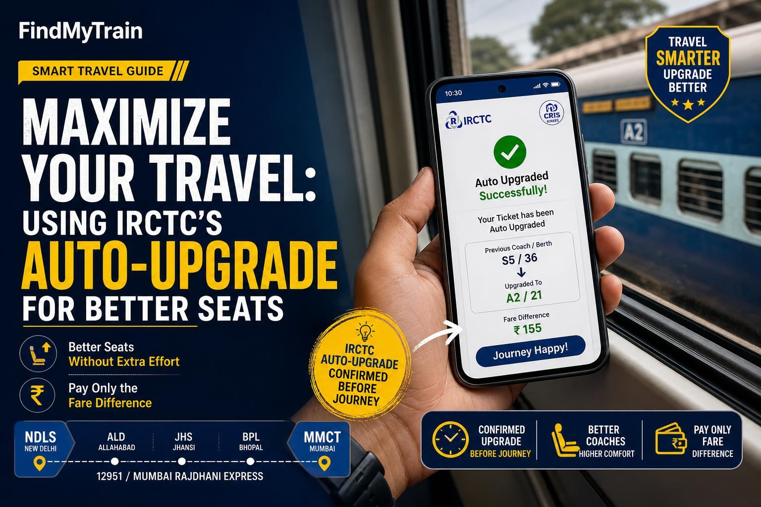 Maximize Your Travel: Using IRCTC's Auto-Upgrade for Better Seats