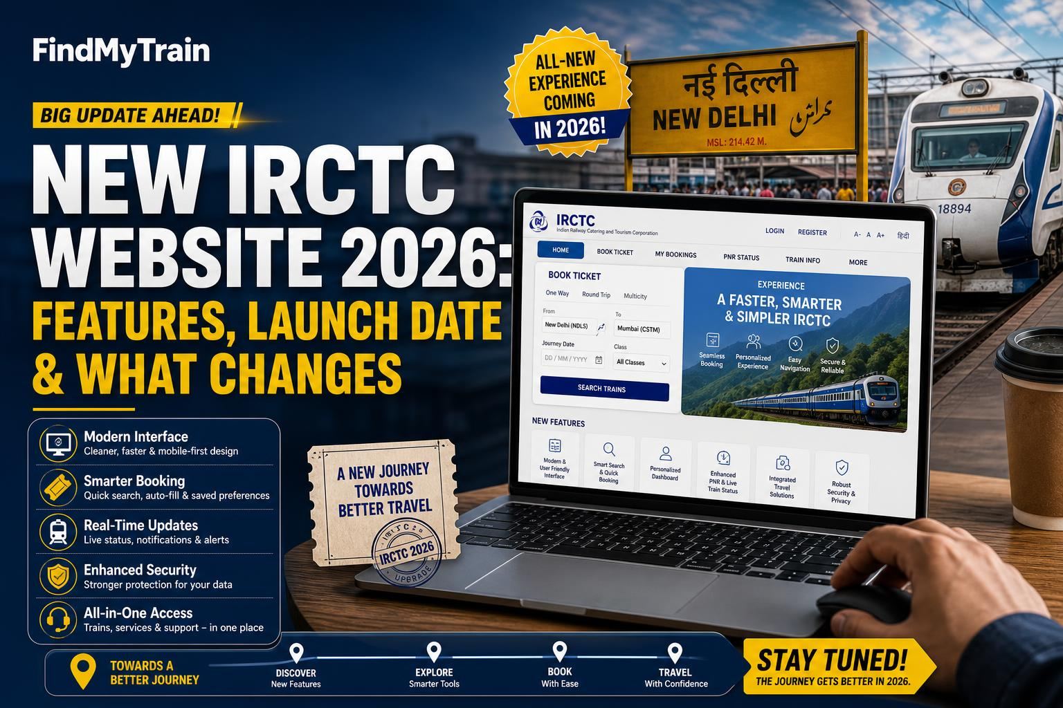 New IRCTC Website 2026: Features, Launch Date & What Changes