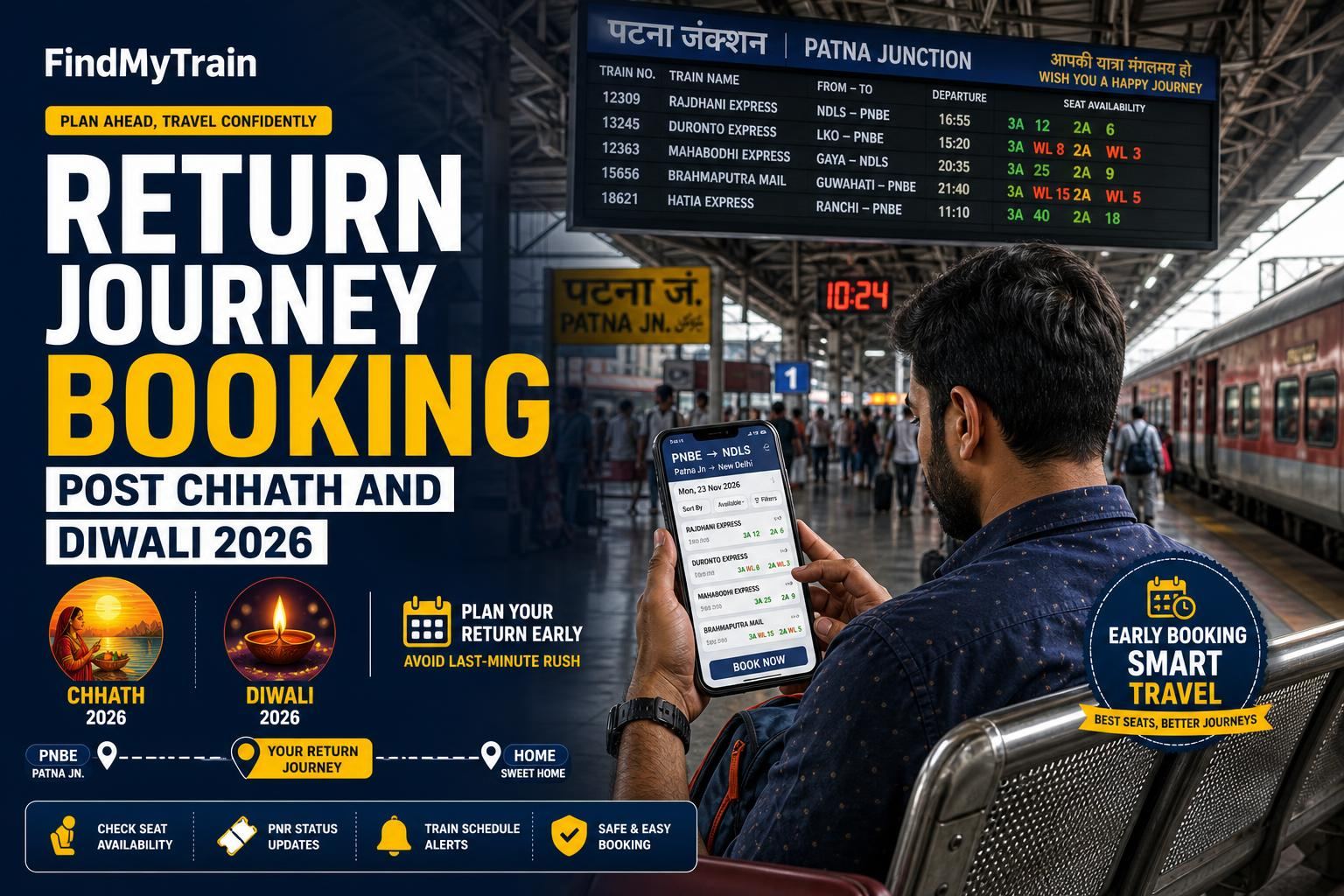 Return Journey Booking Post Chhath and Diwali 2026
