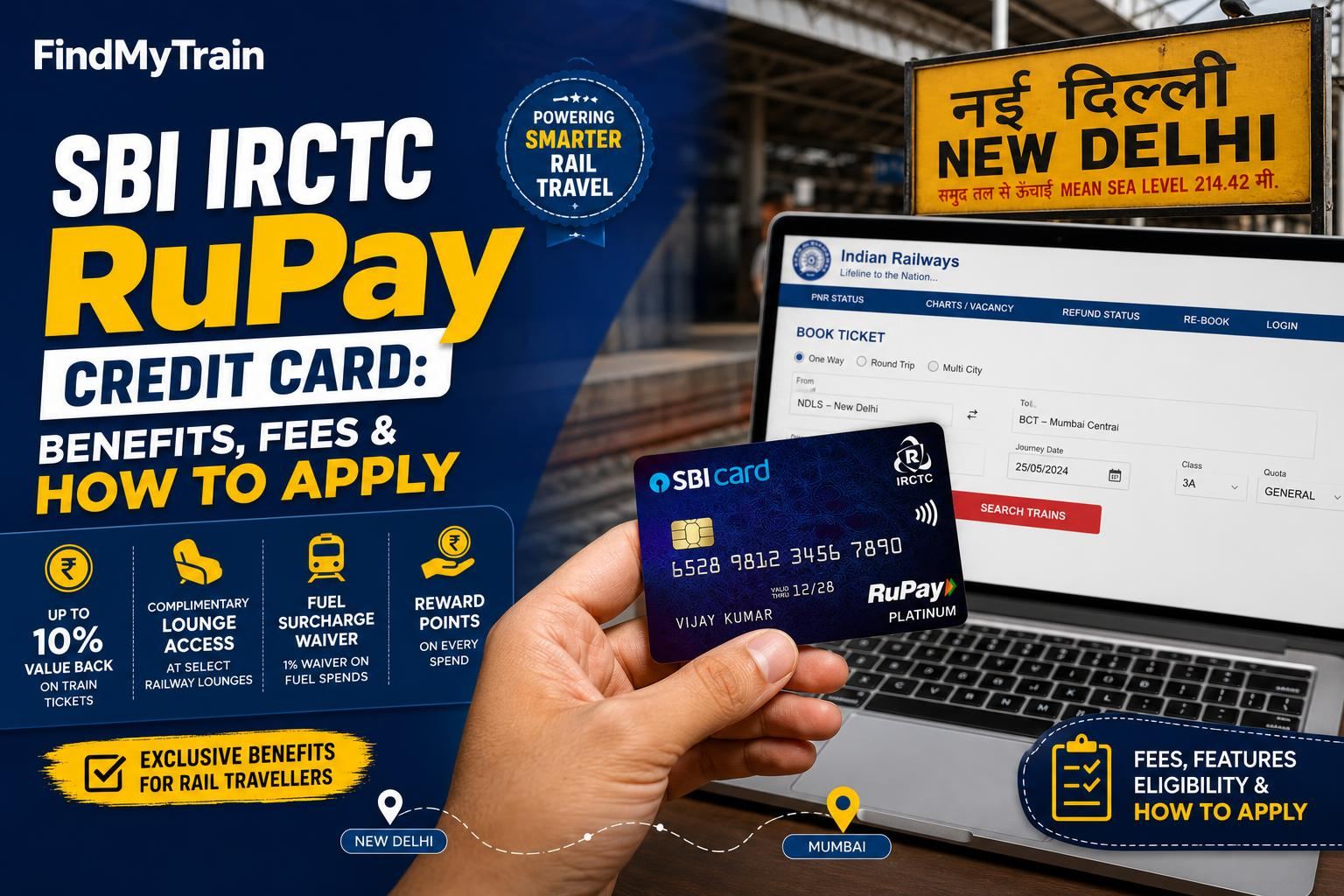 SBI IRCTC RuPay Credit Card - Benefits and Application Guide