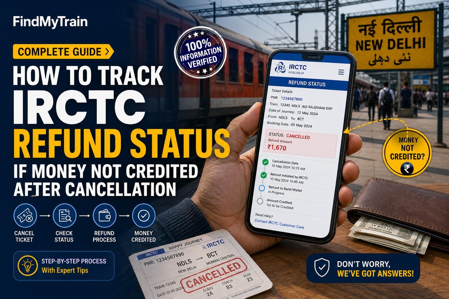 How to Track IRCTC Refund Status If Money Not Credited After Cancellation