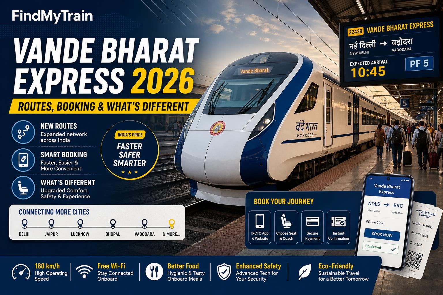 Vande Bharat Express Guide - Routes, Booking and Features