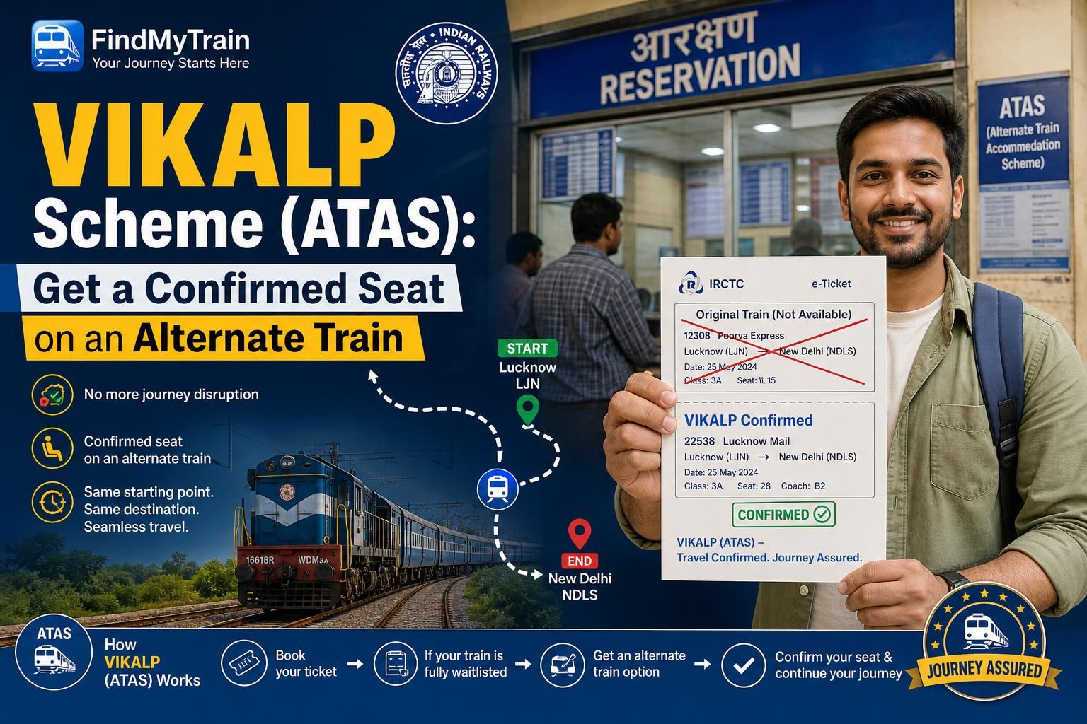VIKALP Scheme (ATAS): Get a Confirmed Seat on an Alternate Train